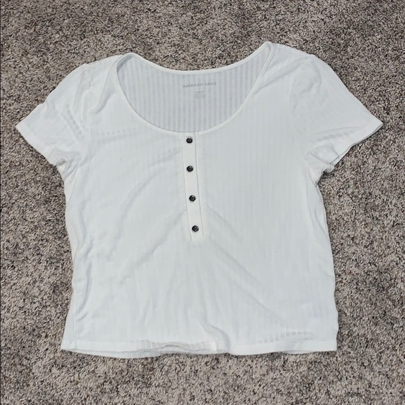 American Eagle Outfitters Tops - AEO White Short Sleeve Top
